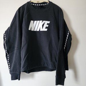 Nike black and white Spellout sweatshirt